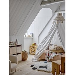 Bloomingville MINI, Sweets Plaid, Multifarvet, Genanvendt Bomuld 160x130 cm