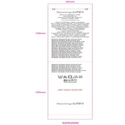 Bloomingville MINI, Sweets Plaid, Multifarvet, Genanvendt Bomuld 160x130 cm