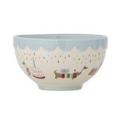 Bloomingville mini - Celebrate sk�l, Bl�, Stent�j