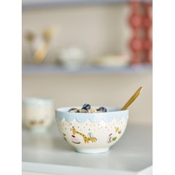 Bloomingville mini - Celebrate sk�l, Bl�, Stent�j