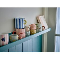 Bloomingville  Cherish  DAD Krus, Bl�, Stent�j D8 x H9 cm