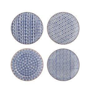 Bloomingville Karine Tallerken, Bl�, Stent�j - D20,5xH2,5 cm -  s�t af 4 