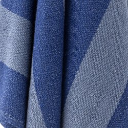 Bloomingville Frello Plaid, Bl�, Genanvendt Bomuld 160x130 cm