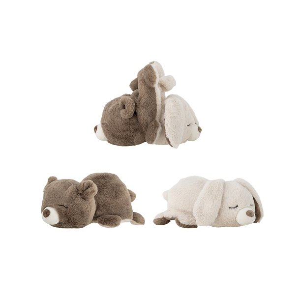 Bloomingville Mini - Berta Bamse, Brun, Polyester - vendbar