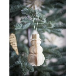 Bloomingville - Felip Snemand Ornament, Hvid, FSC� Mix, Papir
