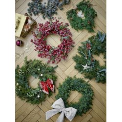 Bloomingville Pine Krans, Gr�n, Kunstige Blomster D60xH12 cm