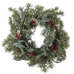 Bloomingville Pine Krans, Gr�n, Kunstige Blomster D60xH12 cm