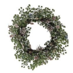 Bloomingville Cedar Krans, Gr�n, Kunstige Blomster D50xH11 cm