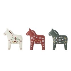 Bloomingville - Siffer Lysestage,,Multifarvet, Polyresin - s�t med 3 stk.