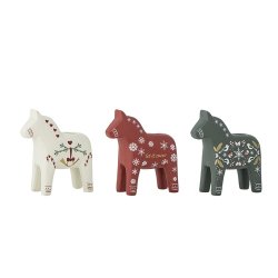 Bloomingville - Siffer Lysestage,,Multifarvet, Polyresin - s�t med 3 stk.