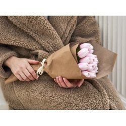 Bloomingville Tulip Buket, Rosa, Kunstige Blomster D17xH32 cm