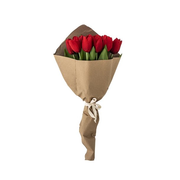 Bloomingville Tulip Buket,R�d, Kunstige Blomster D21x35 cm