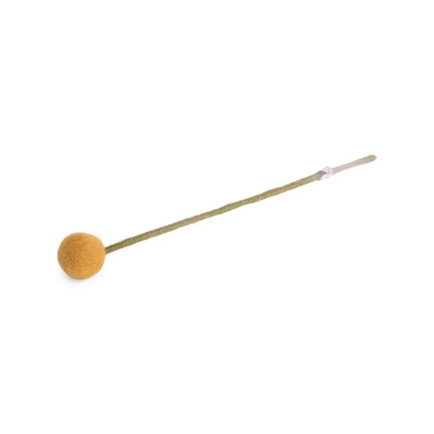 Gry &amp; Sif - Blomsterstilk varm gul Dia 3 - 30 cm - filt