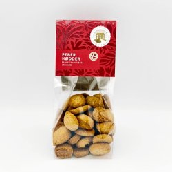 V�rtindekurv til julen med pebern�dder, chokolade og snebolde