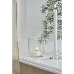 Ib Laursen Stage glas til 1,3 cm lys klar (kertelys) - 3,6 cm h�j
