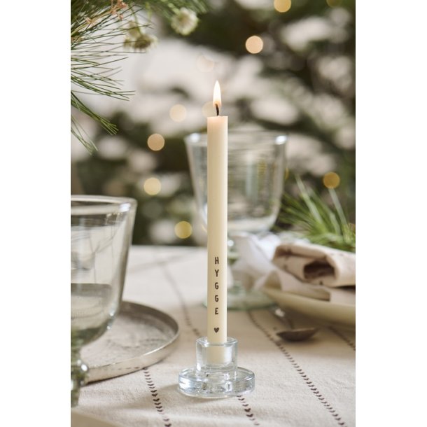 Ib Laursen Stage glas til 1,3 cm lys klar (kertelys) - 3,6 cm h�j