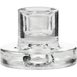 Ib Laursen Stage glas til 1,3 cm lys klar (kertelys) - 3,6 cm h�j