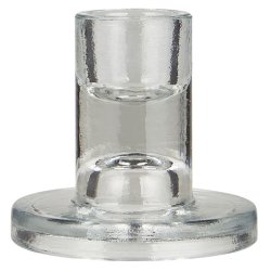 Ib Laursen Stage glas til 2,2 cm lys klar (kronelys eller bedelys)  - 6 cm h�j