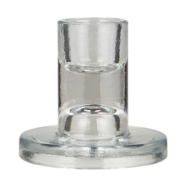 Ib Laursen Stage glas til 2,2 cm lys klar (kronelys eller bedelys)  - 6 cm h�j