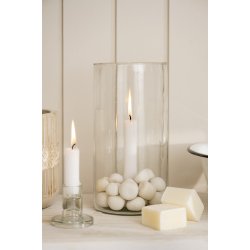 Ib Laursen Stage glas til 2,2 cm lys klar (kronelys eller bedelys)  - 6 cm h�j