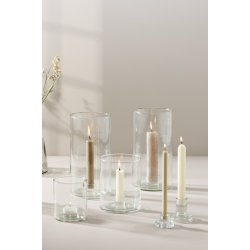 Ib Laursen Stage glas til 2,2 cm lys klar (kronelys eller bedelys)  - 6 cm h�j