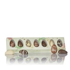 Cocoture - 87g mix � 3x marcipan�g & 4x fyldte choko�g. i gr�n aflang �ske med blomster