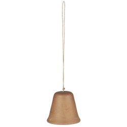 Ib Laursen Julepynt til oph�ng Klokke til oph�ng ler h�ndlavet - H: 7 �: 7,8