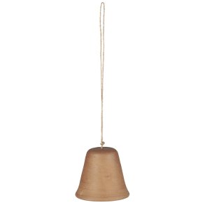 Ib Laursen Julepynt til oph�ng Klokke til oph�ng ler h�ndlavet - H: 7 �: 7,8