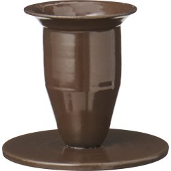 Ib Laursen Stage til 2,2 cm lys (kronelys eller bedelys) HYGGE Brun - 4,6 cm h�j