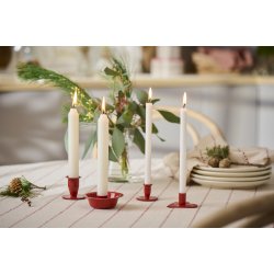 Ib Laursen Stage til 2,2 cm lys (kronelys eller bedelys) HYGGE R�d - 4,6 cm h�j