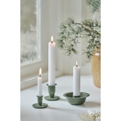 Ib Laursen Stage til 2,2 cm lys (kronelys eller bedelys) HYGGE Gr�n - 4,6 cm h�j
