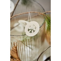 Ib Laursen Ranke med 9 snekrystaller forskellige st�rrelser - l�ngde 125 cm