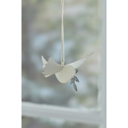 Ib Laursen Fugl til oph�ng med kvist i n�bbet 4,5x9 cm