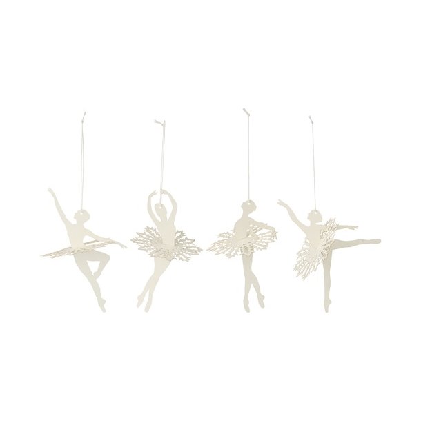 Ib Laursen Papirklip ballerina med snekrystal-tutu - s�lges i s�t af 4 forskellige