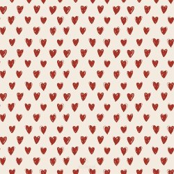 Ib Laursen -Serviet 20x20 cm r�de hjerter 50 stk pr. pakke