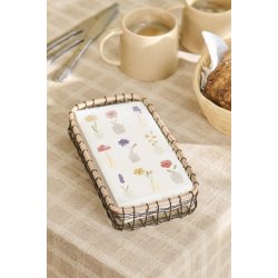 Ib Laursen - Serviet 10x20 cm blomster i vaser 16 stk.