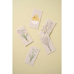 Ib Laursen -Serviet 10x20 cm p�skekylling i �ggeskal 16 stk pr. pakke