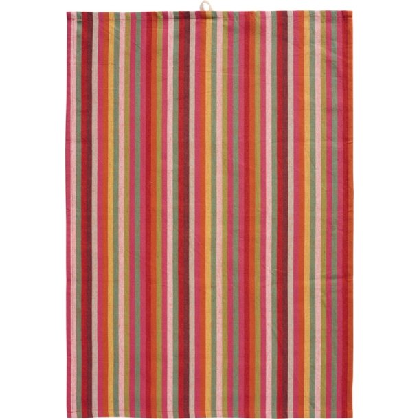 Ib Laursen -3 stk viskestykke med multifarvede striber 50x70cm. 3 stk i bundt med bnd