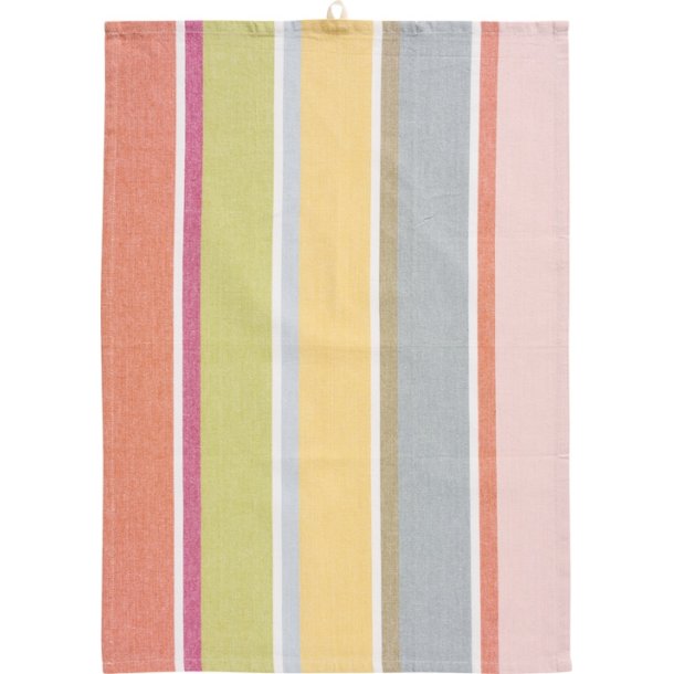 Ib Laursen -3 stk viskestykke med multifarvede striber 50x70cm. 3 stk i bundt med bnd