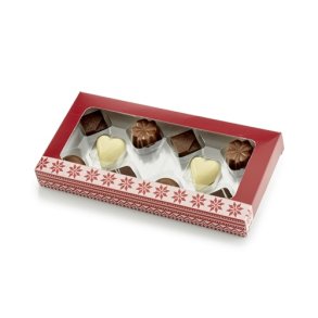 Bon Coca -  Strik kartonske med rude - 100 gr. 10 stk. Luksus