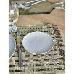 Bloomingville - Addison Tallerken, Hvid, Stentj 16 x 1,5 cm