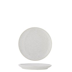 Bloomingville - Addison Tallerken, Hvid, Stentj 16 x 1,5 cm