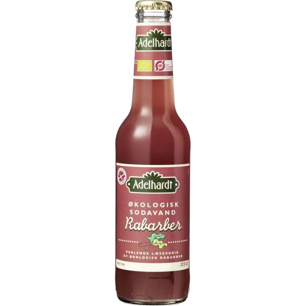 Adelhardt - kologisk Rabarbersodavand 25 cl.