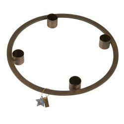 Ib Laursen Adventsstage til 4 almindelige lys rund Stillenat