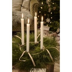 Ib Laursen Adventsstage til 4 almindelige lys rund Stillenat