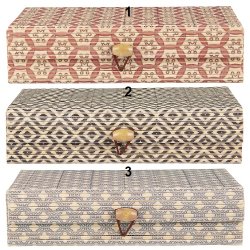 Ib Laursen ske 3 ass mnstre firkantet bambus, 1 stk,