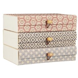 Ib Laursen ske 3 ass mnstre firkantet bambus, 1 stk,