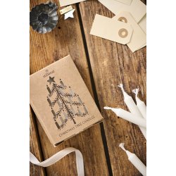 Ib Laursen Kertelys, ske med 12 hvide kertelys, svanemrket