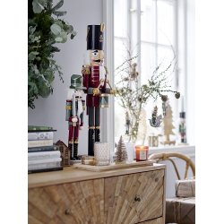 20% - Bloomingville - Nddeknkkeren p hest Alek Ornament, Guld, Tr - 1 stk. - 11cm.