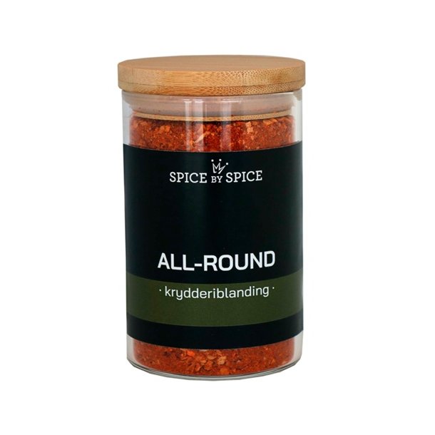 Spice By Spice - All Round krydderiblanding - Glas med bambuslg